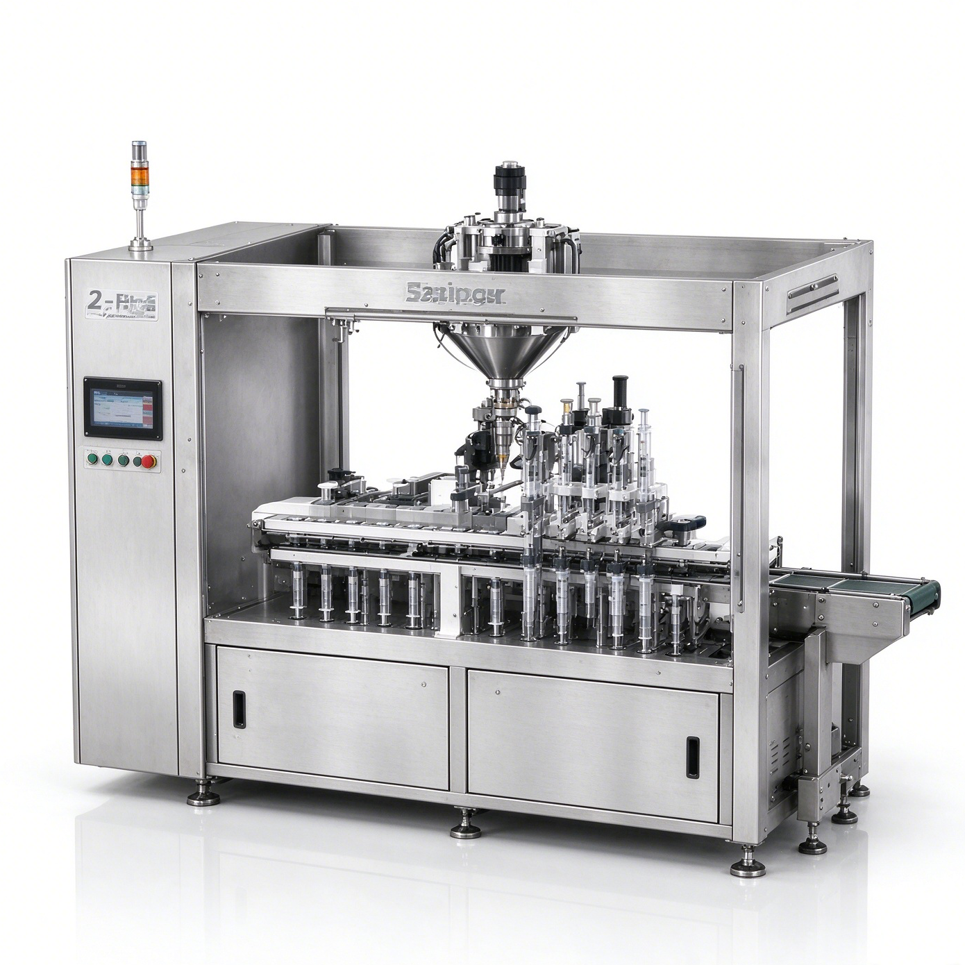 2-Head Syringe Filling Machine